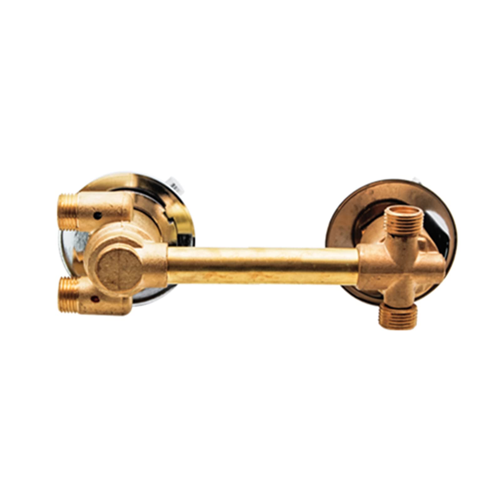 ZYCHSJXA 2/3/4/5 Ways Thermostatic Shower Faucet Diverter Valve, Brass Mixing Valve G1/2 Thread, Temperature Control for Bathroom, Cartridge, Auto-Thermostat, 14.5cm Output