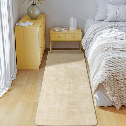 Washable Rug 2x6 Area Rugs for Living Room - Stain Resistant Non-Slip Backing Boho Rug for Bedroom,Durable & Ultra-Thin Vintage Large Area Rug(2x6,Beige)