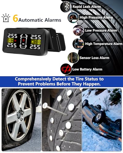 Reifendruckkontrollsystem Vtopek TPMS mit 3,5 Zoll Display
