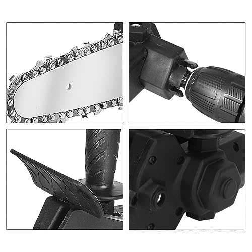 Drill to Saw Adapter Chainsaw Conversion Kit, 15cm, ABS Alloy, Multi-Function, Portable, for Wood Cutting - Image 3