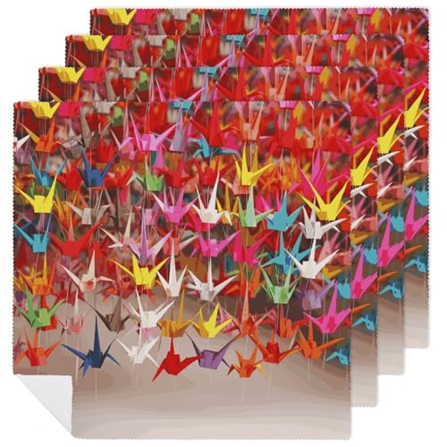 Servilletas de Tela Floral Cuadradas 4 Piezas miniatura 1