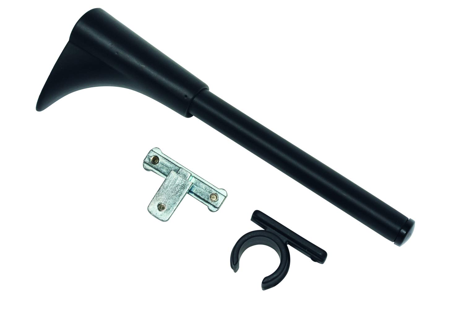 Gardinia Universal Wandträger, Inkl. Ring- und Kreuzadapter, Wandhalter, Für Gardinenstangen Ø 16 mm, Serie Memphis, Metall, Schwarz-Matt 32240