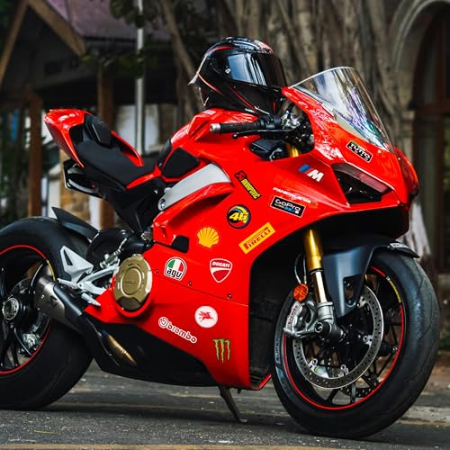Image of CodersParadise - 74 PCS Waterproof Bike Stickers Pack for Helmet, Tank & Visor | Stylish Biker Decals for Motorcycle, Scooter & Accessories | Durable Vinyl Stickers for Riders