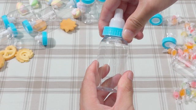 Amazon.com : 48 Pcs 4.5 Inch Baby Bottle Shower Favor Mini Plastic