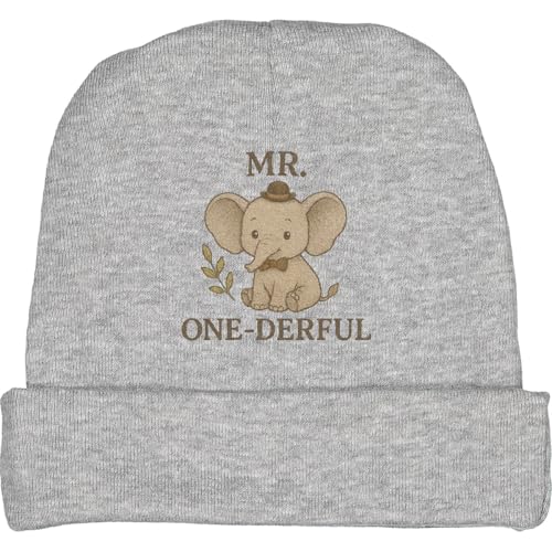 inktastic Adorable Elephant Mr. One-Derful First Birthday Baby Beanie Hat