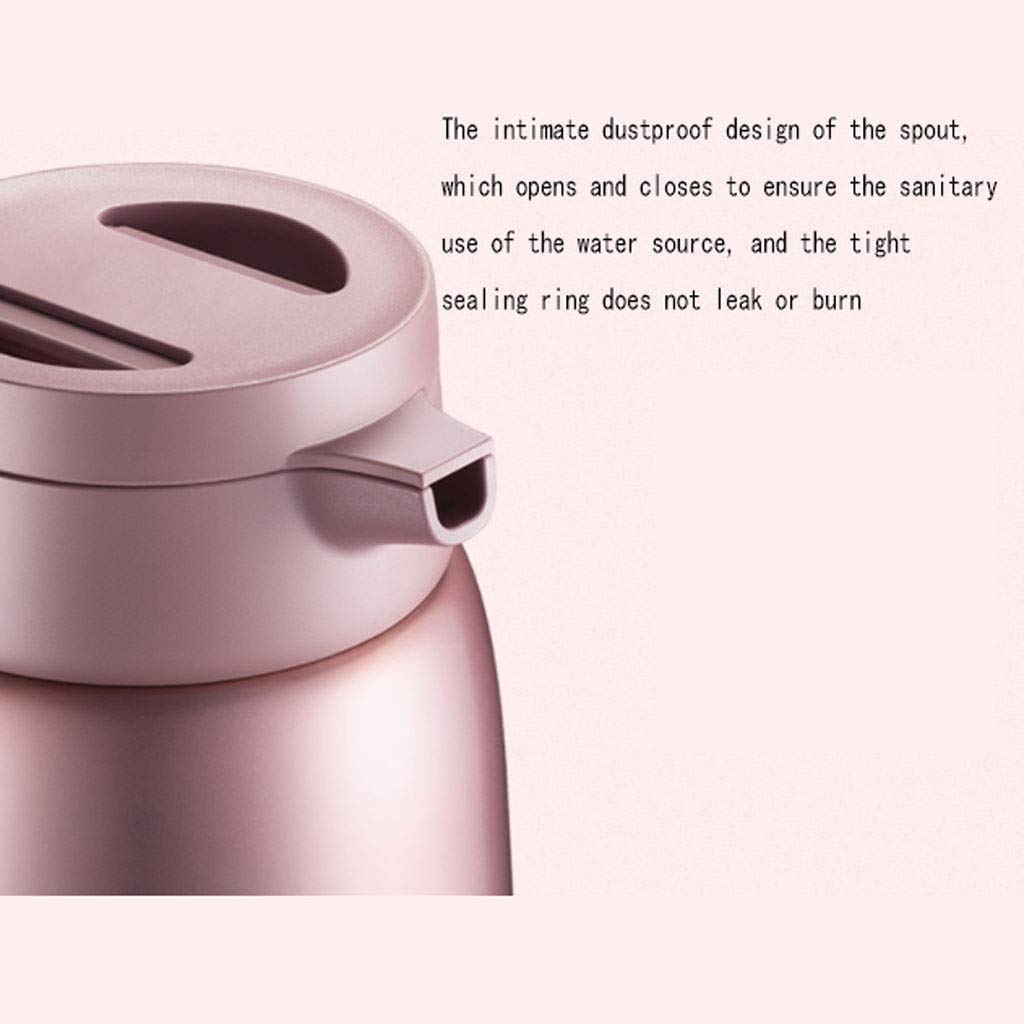 Thermokaraffe Thermokanne Haushalt 304 Edelstahl Vakuum Große Kapazität Kaffeeisolierte Wasserkocher Langlebige Thermoskanne (Color : A)
