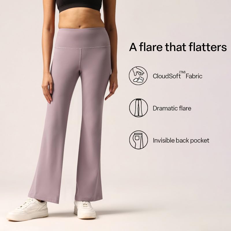 Image of BlissClub Ultimate Flare Pants Lite Tall for Women Above 5'5 ft