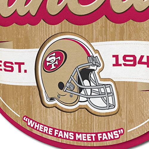 Image of YouTheFan NFL San Francisco 49ers Fan Cave Sign One Size (Pack of 6)