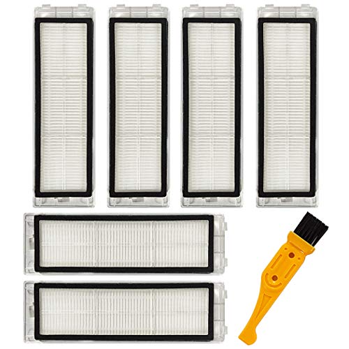 iboodihouse Accessories 6 Filters Replacement/Compatible for Xiaomi Roborock S50 S51 S55 S5 Xiaowa Mi Mijia E25 C10 Robotic Vacuum Spare Parts