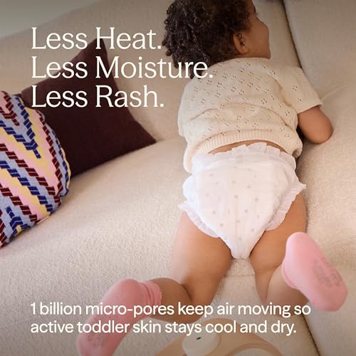 Image of Hoppi Pure Potty Training Underwear, Size 6, 56 Count, 4T-5T | Feather-Soft Potty Training Underwear with Easy Tear Sides, 14-Hour Protection for School, Sleepovers and Getting Diaper-Free