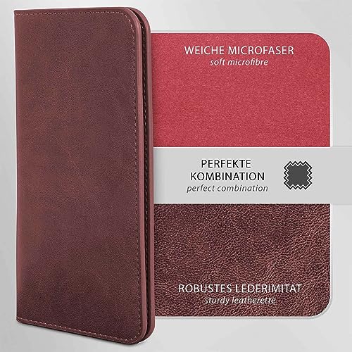 Funda Honor 90 Lite anticaídas moex tipo libro con tarjetero integrado rojo vino 4