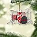 Custom Drum Ornament, Personalized Drum Christmas Ornaments, Holiday Music Ornaments, Drum Set Decoration, Gift for Drummers, Musicians, Music Lovers, Christmas Tree Ornament, Percussion Collectors