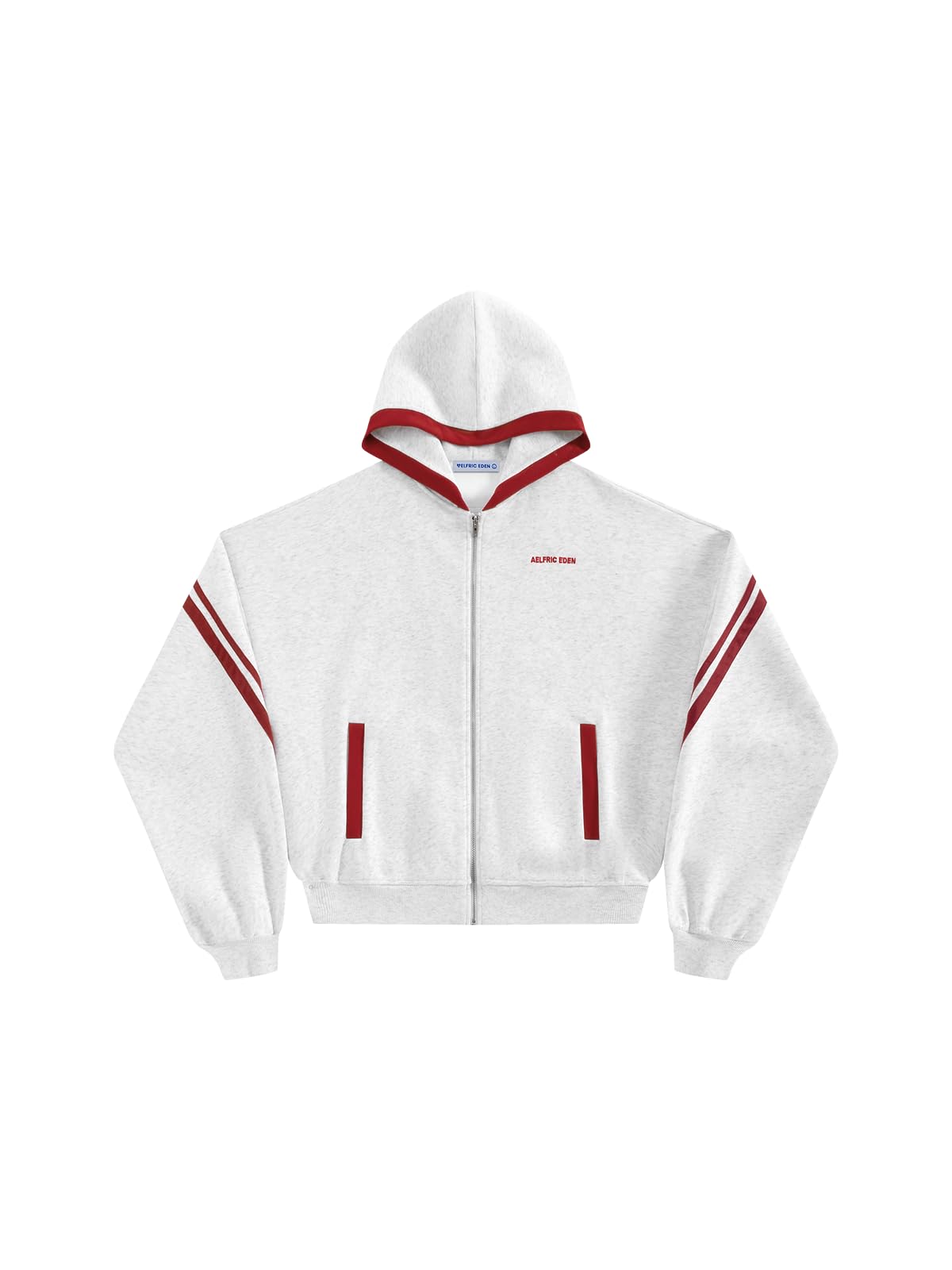 Aelfric Eden Boxy Hoodie Herren Basic Zip Up Sweatshirt