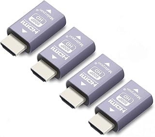 Hdmi Edid Emulator Passthrough 3rd Generrtion Aluminum fit Headlesskeep The EDID of The Monitor Active Switches and Extenders 1280x800@59Hz 4P