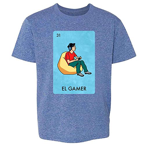 Pop Threads El Gamer Video Games Funny Mexican Lottery Parody Youth Kids Girl Boy T-Shirt