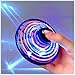 SHIP SMART CM Toys 2024 Hand Operated Mini Drones, Upgraded UFO Magic Flying Orb with LED Lights, Hand Controlled Hover Boomerang Spinner, for Boys Girls Teens 7+, Indoor Outdoor Toys (Blue), Small