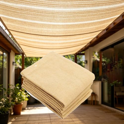 Toile d'ombrage robuste avec œillets laiton renforcés pour extérieur - 2