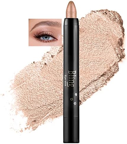 Boobeen Eyeshadow Pencil Crayon Waterproof Eyeshadow Stick Shimmer Cream Eyeshadow Pen Create Glitter Eye Makeup, Easy to Use
