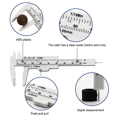 Calibrador digital tipo Vernier con escala dual miniatura 2