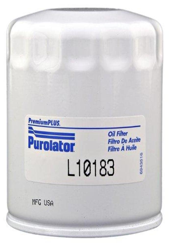 L10183 Premium Engine Protection Spin On Oil Filter, White, Small