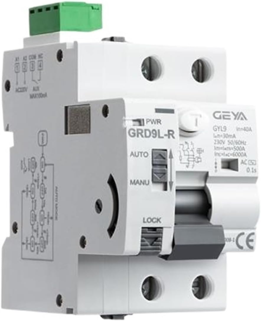 Automatic reclosing Leakage Circuit Breaker GRD9L-C/D/S/R/W Switch Input RS485 Control Isolation(2P 40A 300mA,GRD9L-C)
