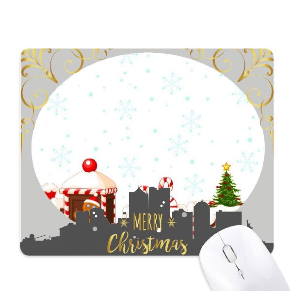 Tapis de souris Noël imprimé haute définition en caoutchouc durable