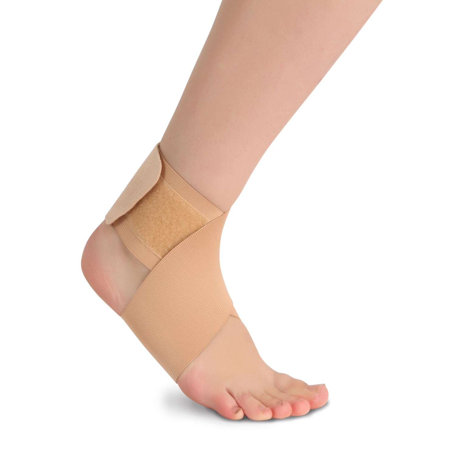 Flamingo Ankle Binder for Injuries, Ankle Protection Guard for Pain Relief and Recovery | Ankle Band for Men & Women (Ankle Strap) | Size - Large | Pack of 1 | Beige-image-44