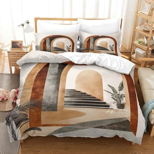 Parure de lit imprimé 3D anges microfbre king 220x240cm avec housse de couette - 3