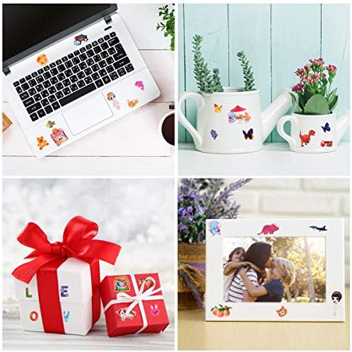 Vicloon 3D Stickers for Kids Toddlers, 38 Variety Sheets Puffy Stickers, 1000+ Children Stickers for Party Rewarding Gifts Scrapbooking Including Animals Dinosaurs Santa Fruits Star Car and More