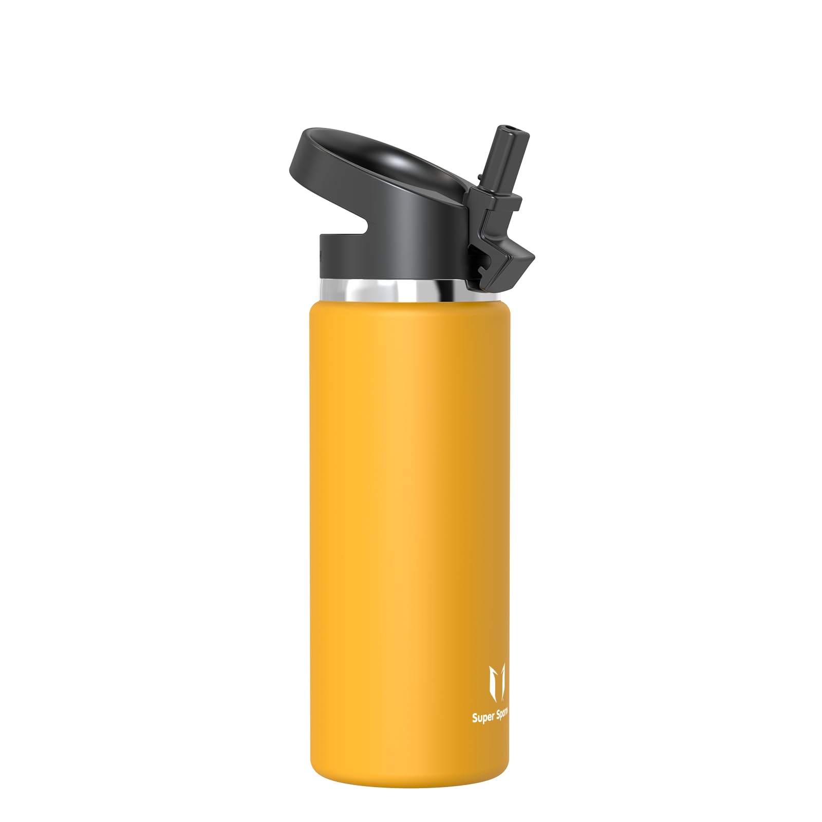 Super Sparrow Borraccia Termica - 500ml, 750ml, 1L - SwivelSip Inox Bottiglia - Senza BPA Borracce Termiche, Borraccia Bambini Ergonomica per Scuola, Sportiva, Bici, Campeggio, Palestra