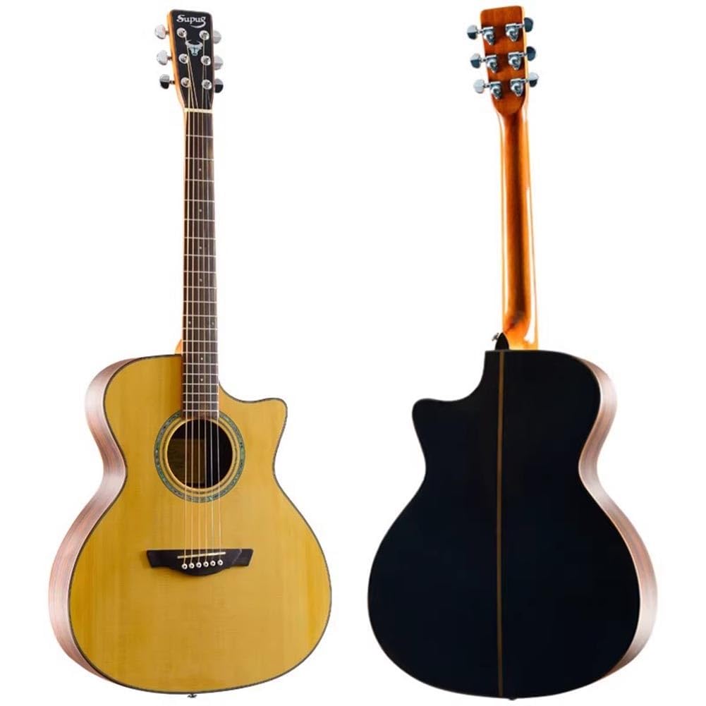 Chitarra Acustica Da 41 Pollici, Chitarra Classica Con Spalla Mancante E Custodia Livello Principiante-intermedio