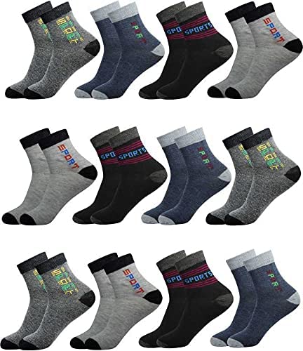 MJE Men's And Women Solid Unisex Casual Cotton Ankle/Sneaker Length Design Line Socks Men's Ankle Length Cotton Socks (Pack of 12) (Multicolored) FREE SIZE