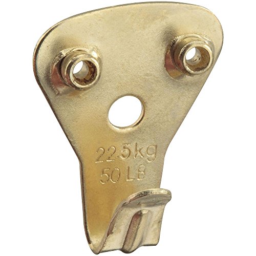 Image of National Hardware N260-083 V2532 Premium Hangers in Brass, 3 pack