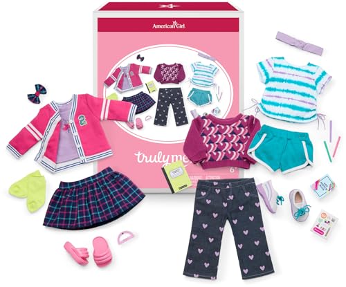 Tenue poupée 18 pouces American Girl ensemble jupe top jean