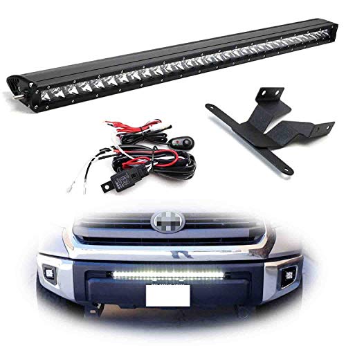 iJDMTOY Lower Grille Mount 30-Inch LED Light Bar Compatible With 2014-up Toyota Tundra