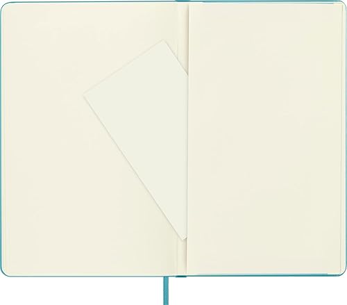 Miniatura 7 de Moleskine - Cuaderno clásico con tapa dura, grande (5 x 8.25 pulgadas), liso/en blanco, azul arrecife, 240 páginas