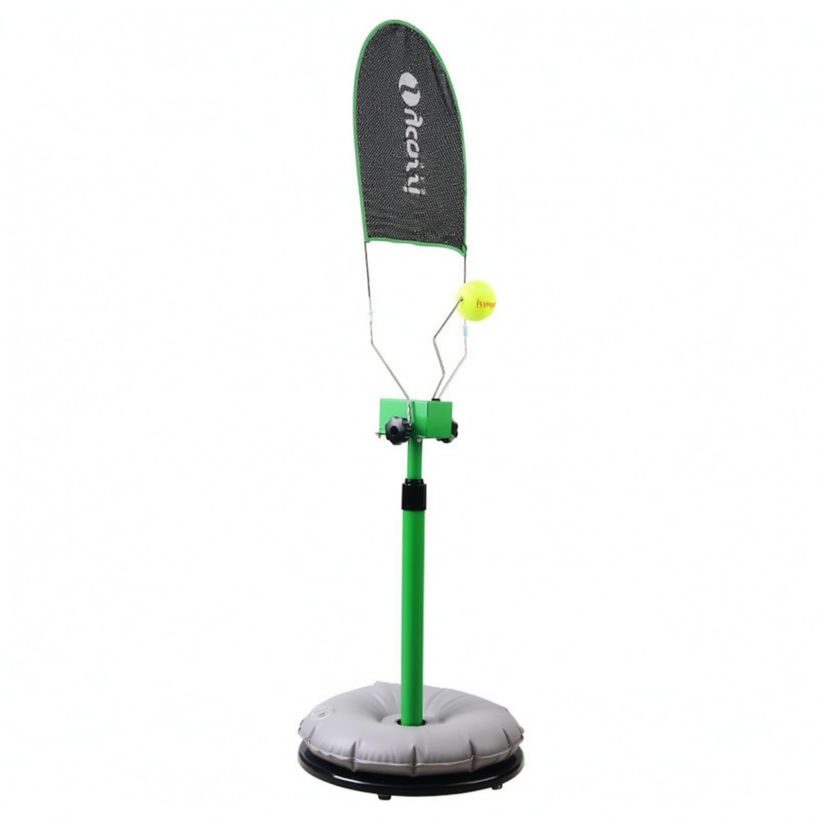 Qianly Allenatore di Tennis con Base Zavorrata Regolabile in Altezza Allenatore di Rimbalzatore da Tennis Indipendente Attrezzatura per Giardino