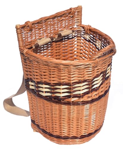 WIKLER Rückentragekorb Kiepe aus Weide mit Jutegurten,...