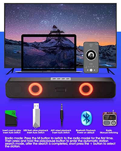 Bluetooth Lautsprecher,Tragbarer Lautsprecher,Fantastischer Sound,Kabellose Wasserdicht Ragbare Musikbox Enormer mit Dualen Bass-Treibern AUX/TF-Karte, Mikrofon für Handy PC TV (Keine Lichter) – Bild 5