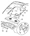 2000-2005 Dodge Neon Sun Visor Clip MOPAR Genuine Replacement