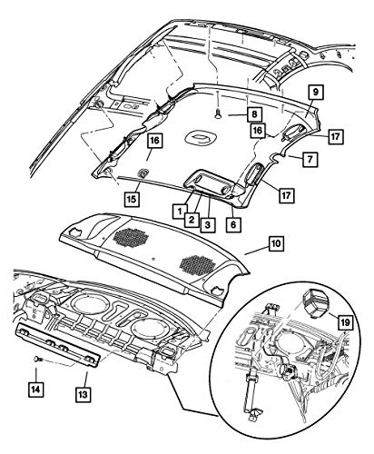 2000-2005 Dodge Neon Sun Visor Clip MOPAR Genuine Replacement