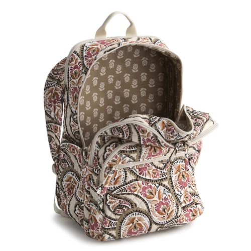 Vera Bradley Premium Cotton XL Bancroft Backpack, Blooming Paisley3