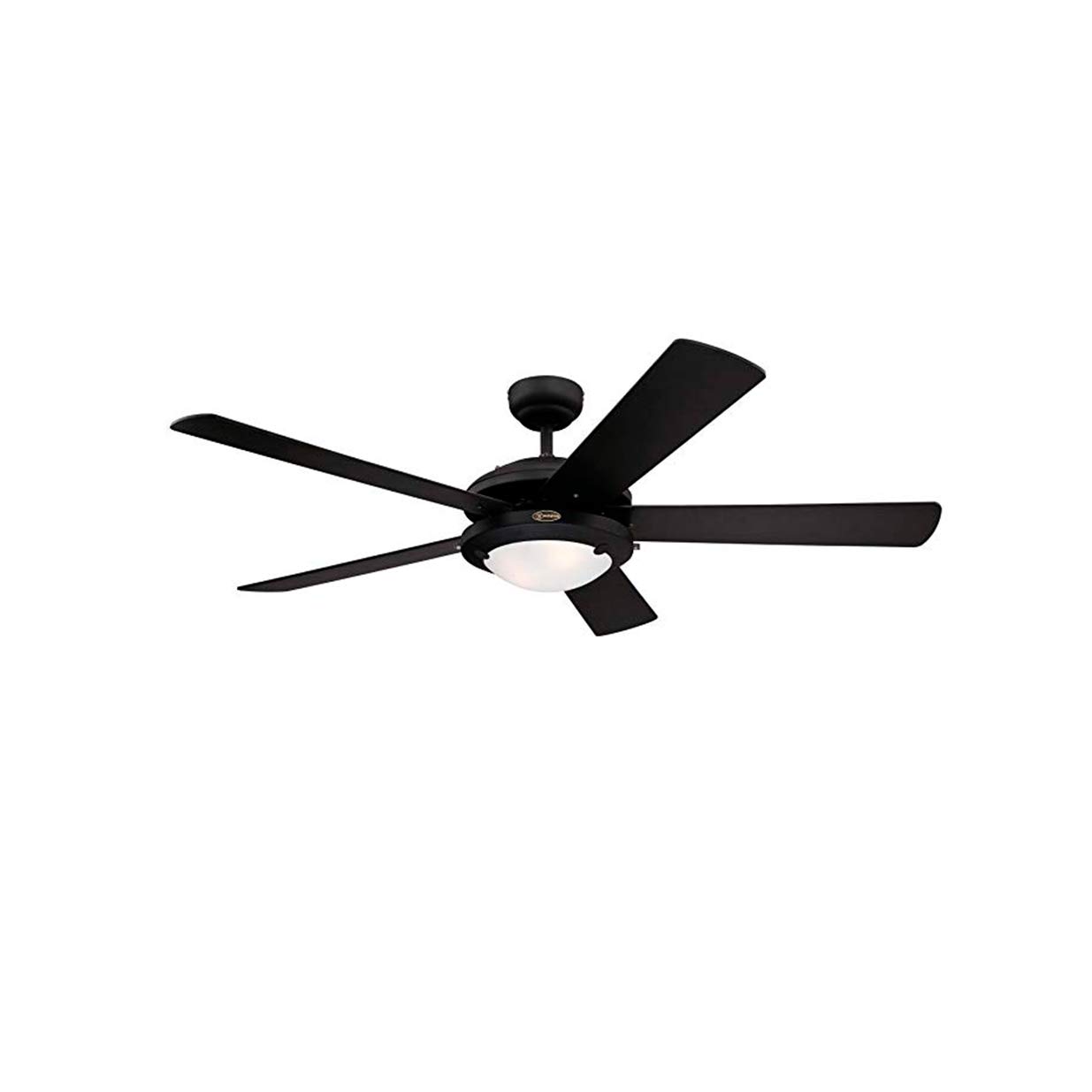 Ventilateur De Plafond Westinghouse ARIUS 132 Cm – Avec Télécommande Et Lumière – Chrome Et Noir