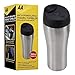 AA Trusted - Bicchiere da viaggio isolato sotto vuoto, 350 ml, elegante in acciaio inox a doppia parete, con coperchio anti-fuoriuscite, per acqua, caffè, latte, thermos