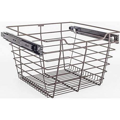Dark Bronze Closet Pullout Basket 16