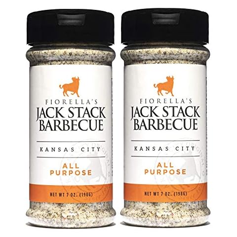 Jack Stack Barbecue All Purpose Dry Rub Seasoning - Kansas City Spice 2 Pack - for Chicken, Beef, Ribs, Vegetables, Seafood, and More (7oz Each) Cover