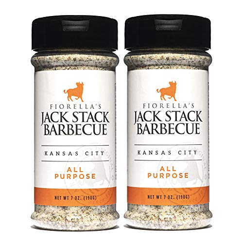 Jack Stack Barbecue All Purpose Dry Rub Seasoning - Kansas City Spice 2 Pack - for Chicken, Beef, Ribs, Vegetables, Seafood, and More (7oz Each)