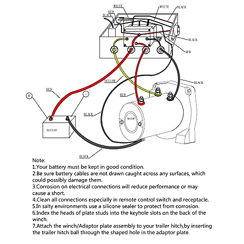 PLIOSAUR 500A 12V Winch Solenoid Relay for 8000-15000lb ATV UT Trucks Winches Replacement - Image 7