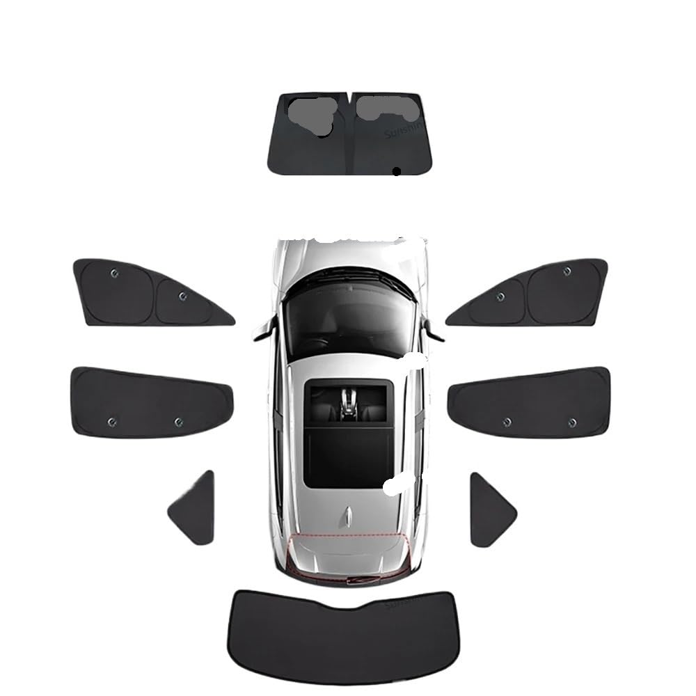 Parasol Coche Parasol Ventana Lateral Coche con Ventosas Protector Parabrisas Delantero Y Trasero para Modelo 3 para Ventanas Sin Marco Accesorios Viseras automotrices
