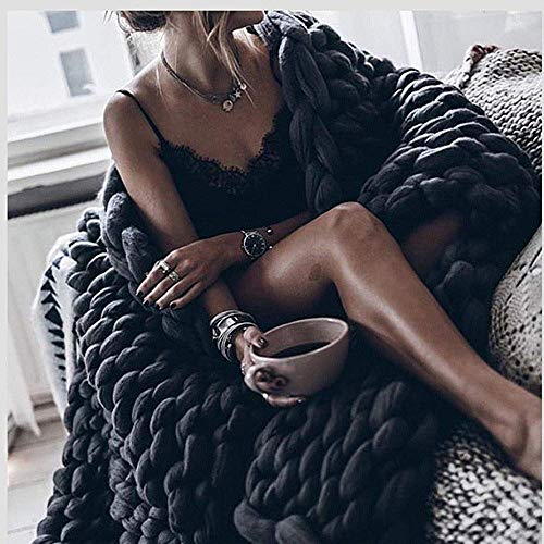 Couverture en tricot épais pour canapé et chambre cocooning - 5